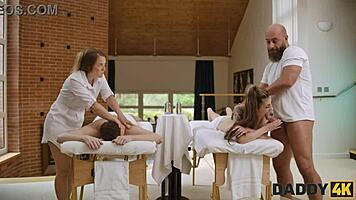 teen czech girl gets assfucked by daddy uncle in old young shaved pussy sex 😏 spicy fun for two!