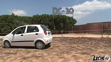 Exhibitionist Muff Diving and Blowjob on Ibiza Road