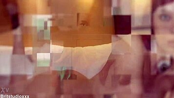 british teen sucks cock rough in lingerie