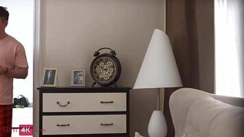 Baby Doll - Skinny Girlfriend Catches Boyfriend Masturbating In Cowgirl And Doggystyle Fuck