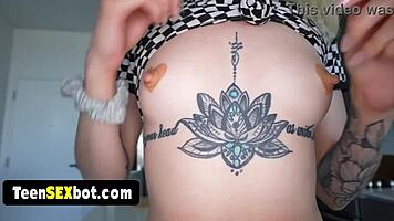 My New Tattooed Girlfriend Gets Fucked On Camera With Blowjob And Ass Play