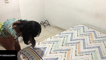 Colombian Woman Enjoys Intimate Encounter