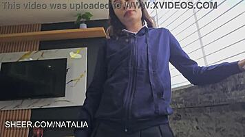 Schoolgirl in Uniform Cheats with Best Friend