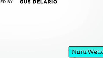 Sophia Burns enjoys fat dick in nuru massage.