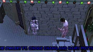 CHODE WANG explores OWLERY at GOBBYWARTS SCHOOL of SEXCRAFT and WICKEDRY sims 4 harry potter rule 34 porn