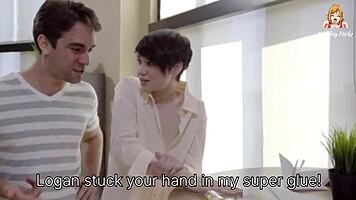 my tight teen 18+ stepsister got stuck and i took advantage