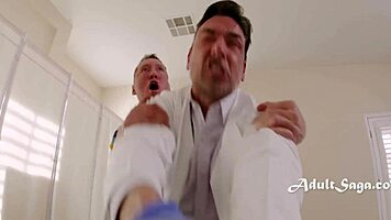 Doctor Pierce Paris Toys Asian Patient's Tight Pussy With Gia Dibella In Hospital Threesome