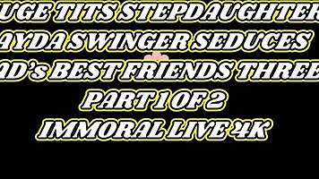 Dean spanks Ayda hard, then spitroasts her? Watch!