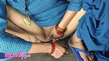 Indian Stepmom Shaves Pussy, Stepson Sees And Fucks Her