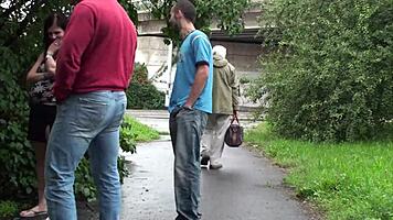 Public Orgy On The Street With Pregnant Woman And Cute Petite 18+ Girl