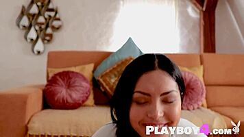 Petite MILF babe exposes her stunning body while posing outdoor