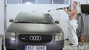 Hotty charming stud with nasty lovestick riding