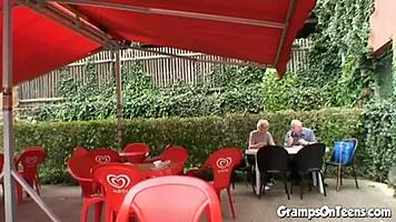 I got fucked by oldie in woods