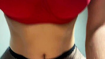 A Young 18+ Slut Myredfoxgirl with Big Ass in Boots and Pantyhose Fucks Lucky Guy