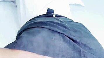 Follando con linda colegiala en miniskirt moaning