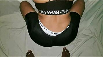 couch from gym trains me then fucks me doggystyle with cumshot