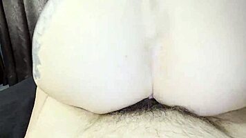 Huge Petite Barefoot Girl Rides Cock in POV Blowjob Cowgirl Reverse Creampie Quickie