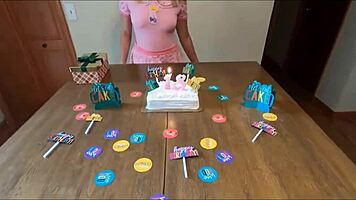 Teen Turns 18 Fucked by Stepdaddy