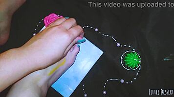 She gives foot massage leading to orgasm