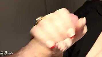 suck cock in club toilet and fuck as reward 😈