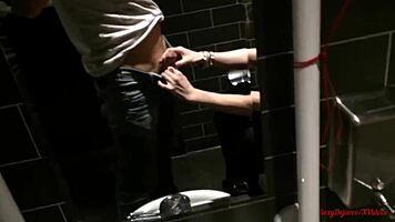 Surprise Anal and Blowjob in Public Restaurant