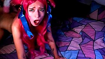 White Cheerleader Blonde Takes It Deep In Her Tight Ass