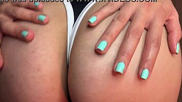 Beautiful colombian teen fingers herself in dorm