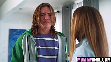stepmom takes double penetration from stepson and bully