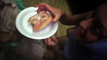 arab big booty sneaks in for sex with rich girl on base