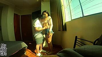 she just arrived in peru and needs the job, so she does a casting interview with facial and more