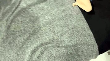 Girlfriend catches husband with fuck doll and joins in