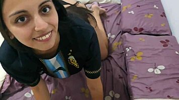 The brunette was sick, but my huge dick cured her.