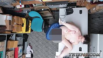 Brunette In Police Uniform Faces Denial From Suspected Thief During Tense Interrogation