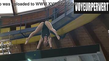 check out this hidden bikini voyeur at women's high diving