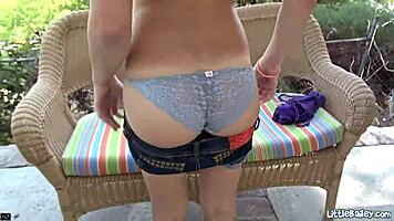 Hey, what makes Little Bailey's hot petite teen body with natural tits and perky nipples so irresistible?