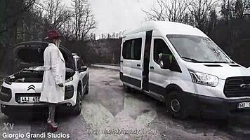 Vivian Lola Endures Rough 6on1 Interracial Gangbang With Deep Anal