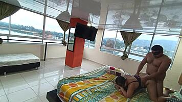 Boss's wife shares bed and gets creampied in hotel 1-2 Fullonxred