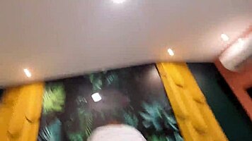 Stepdad touches teen's private parts while rubbing huge dick in pussy making her want to fuck