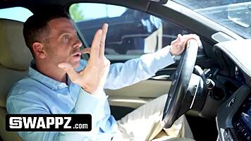 Swappz - Job interview turns into teen stepdaughter swapping foursome.