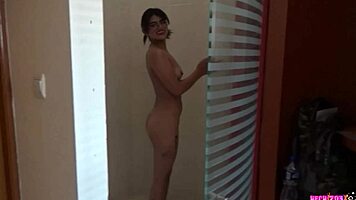 Morena Gisskat in Bikini Casting Backstage with Handjob