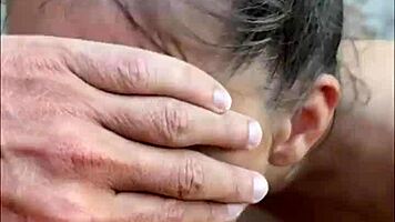 Risky Beach Blowjob With Sloppy Teen 18+ Model In Pov Backstage