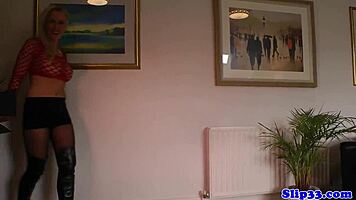 why does this bigtitted beauty love getting creampied by an old man in stockings?