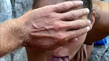 Risky Beach Blowjob With Sloppy Teen 18+ Model In Pov Backstage