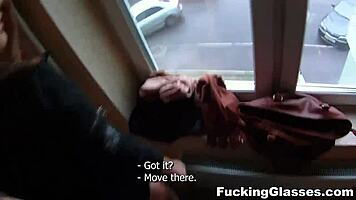Fucking glasses - not shy to fuck on stairway rina teen 18+ porn