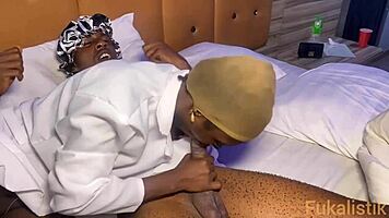 Ebony Petite 18+ Nurse Riding BBC Patient at Home