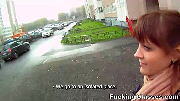 Fucking glasses - not shy to fuck on stairway rina teen 18+ porn