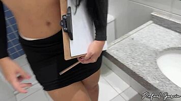 i sucked that hot real estate babe's tits while she showed the apartment, man