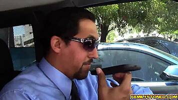 Juan licks Lucy Doll