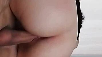 hot latina rides her stepbrother's huge cock hard with her tight pussy