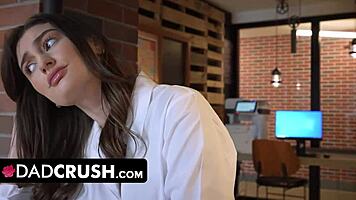 Dadcrush - Loving Stepdad Tries To Discipline Naughty Stepdaughter But Gets Horny And Fucks Her